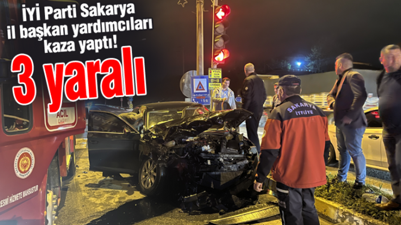 İYİ Parti İl Başkan yardımcıları  trafik kazasında yaralandı