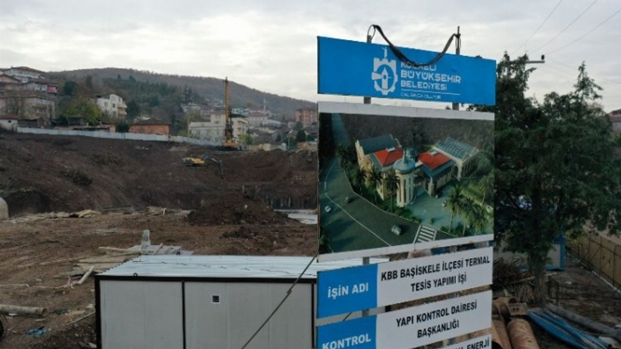 Başiskele Termal Tesis'te fore kazık imalatı tamam