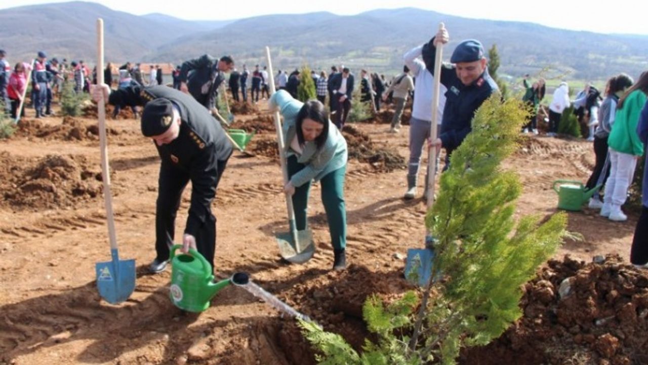 Bilecik Pazaryeri’nde fidanlar depremde hayatını kaybedenler için yeşerecek
