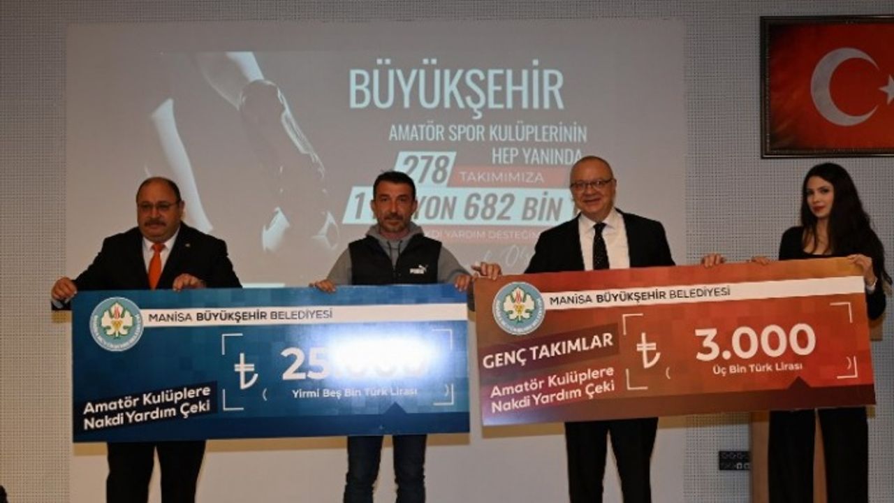 Manisa'da amatörler 'çek'lendi! 278 kulübe 1,6 milyon TL'lik nakdi destek