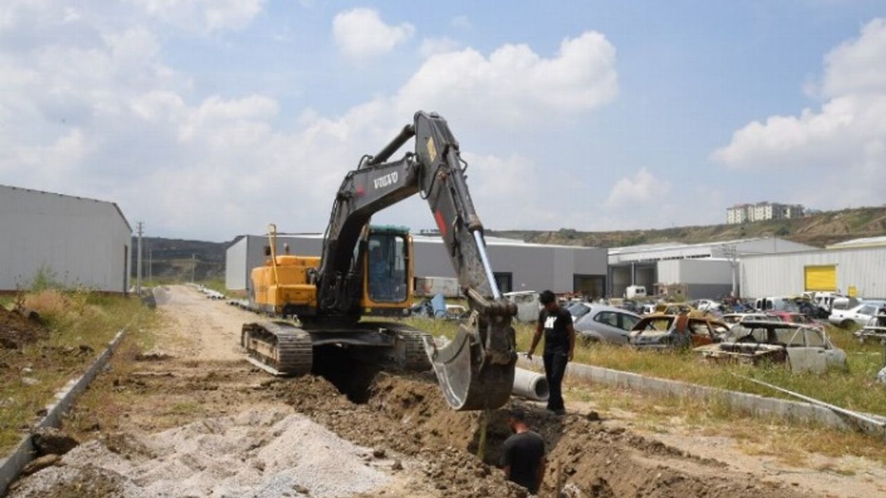 Manisa Turgutlu'da sanayi esnafının altyapı sorunu gideriliyor