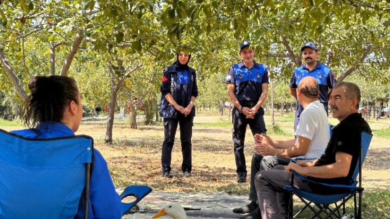Çayırova'da mesire alanları ve parklarda huzuru sağlıyorlar