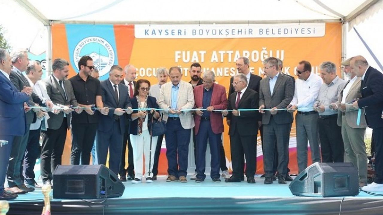 Fuat Attaroğlu Çocuk Kütüphanesi ve Müzik Okulu açıldı