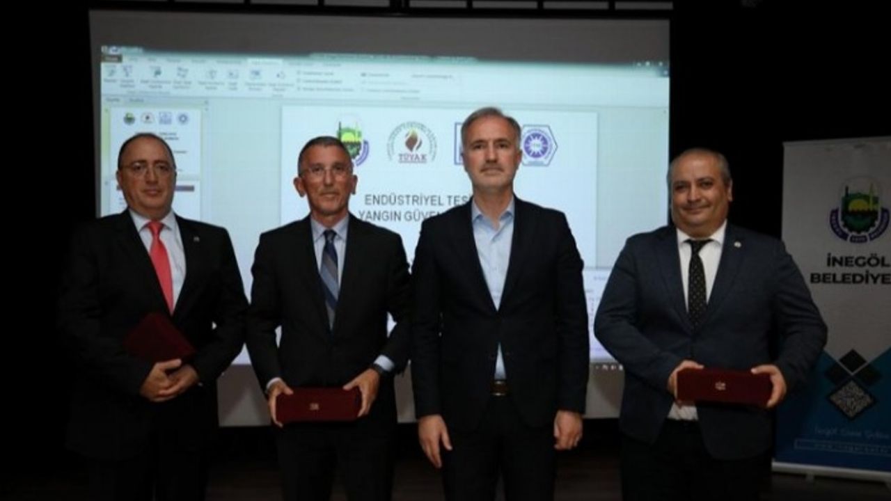 Bursa İnegöl'de 'endüstriyel tesislerde yangın güvenliği' konuşuldu
