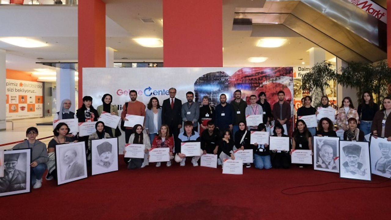 Gebze CENTER'in düzenlediği ATATÜRK portre yarışmasında kazananlar belli oldu
