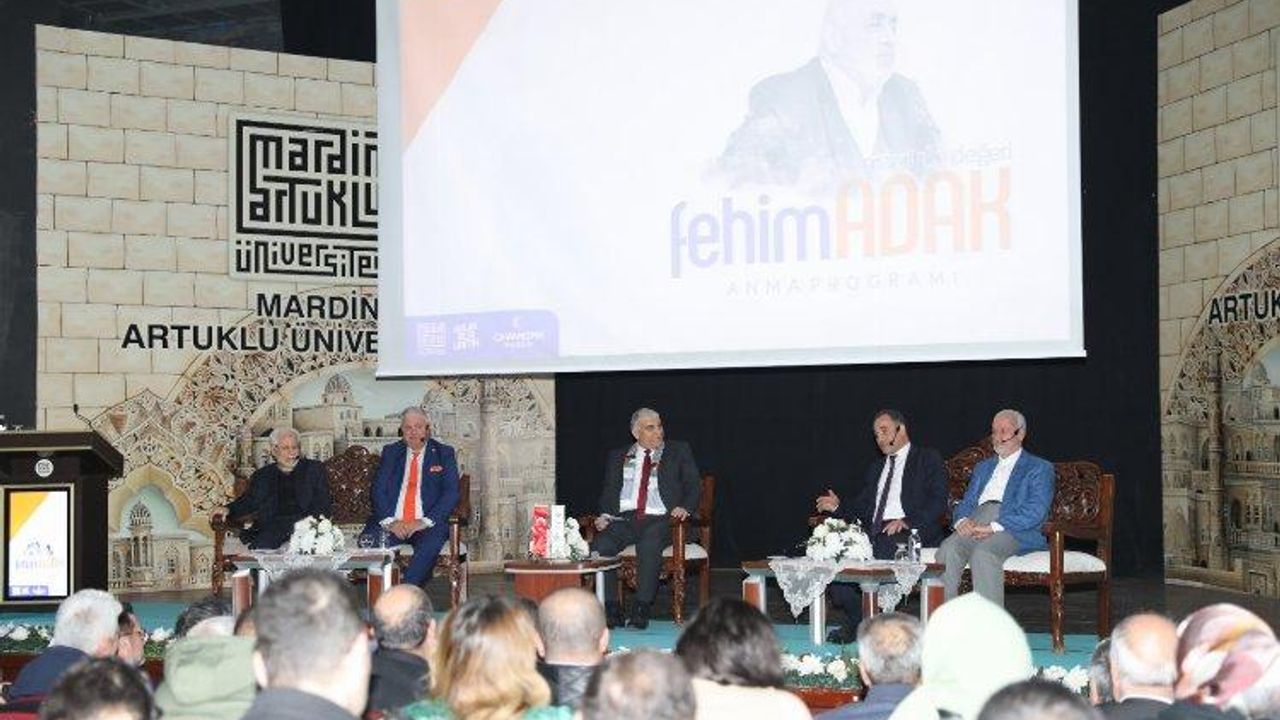 Eski bakanlardan Fehim Adak için anma programı düzenlendi