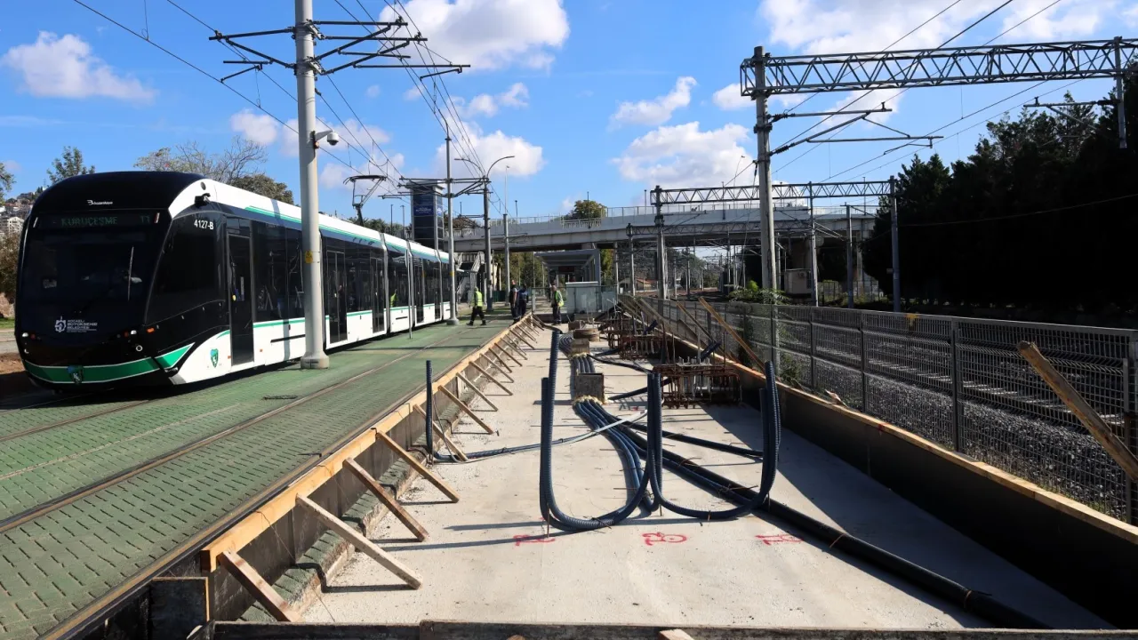 Kocaeli'de tramvay hattında genişleme hızla sürüyor