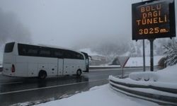 Bolu Dağı'nda kar yağışı etkisini sürdürüyor
