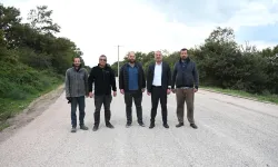 Şahmelek ve Doğla'da yol çalışmaları tamamlandı