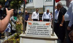 Şehit Edip Zengin şehadetinin 9. yılında kabri başında dualarla anıldı