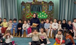 Esra Çergel Ocak, Bakü’de çocuklarla masal buluşmasında