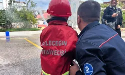Kocaeli'de minikler itfaiyeyi yakından tanıdı