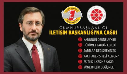 TGF'den İletişim başkanlığına çağrı : Yerel Basının  mağduriyeti  acilen  giderilmelidir