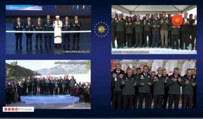 Cumhurbaşkanı Erdoğan canlı bağlantı ile İhsaniye Barajı’nı açtı