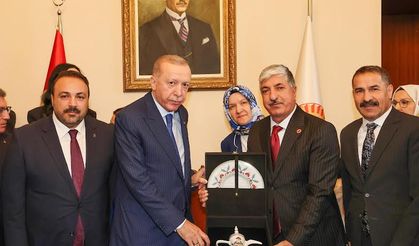 Başkan Ömeroğlu'ndan , Cumhurbaşkanı Erdoğan'a ziyaret
