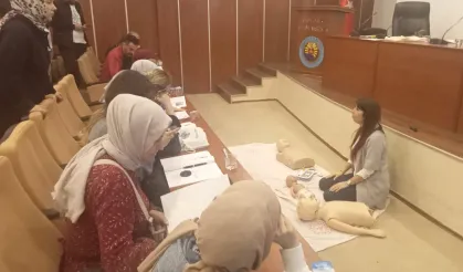 Gölcük'te personele ilk yardım eğitimi
