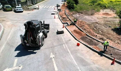 Kocaeli Başiskele'de trafik akışına yeni dokunuşlar