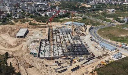 Kocaeli Çayırova'da hastane inşaatına tam gaz devam