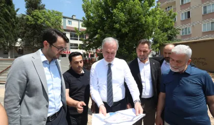 Bursa İnegöl'de Alanyurt Meydan Projesinde sona gelindi