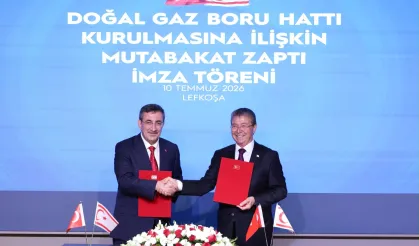 Türkiye ile KKTC arasında doğal gaz boru hattı için tarihi adım