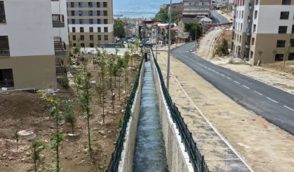 Kocaeli Cedit'te 360 metrelik dere ıslahı tamamlandı