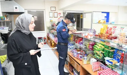 Okul kantinlerine şok baskın