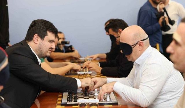Darıca'da görme engelliler satranç turnuvasına hazırlanıyor