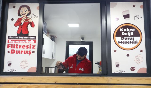 İzmit Belediyesi 5 liraya filtre kahve hizmetine başladı