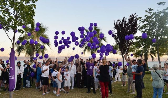 Epilepsi hastaları ve aileleri 400 balon uçurdu