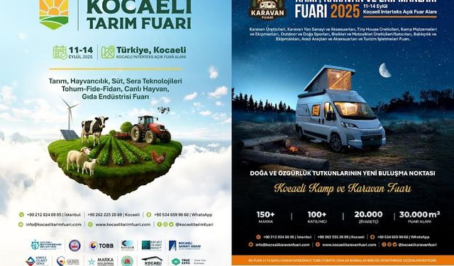 Kocaeli Tarım ve Karavan Fuarları 11 Eylül’de kapılarını açıyor