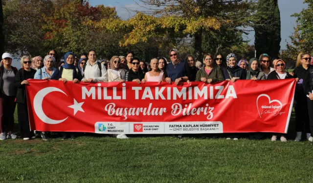 İzmitli kadınlardan Milli Takıma destek mesajı