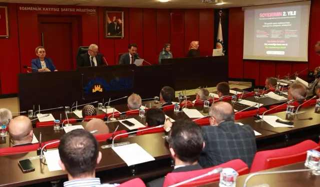 Gebze meclisinden Gazze'ye oy birliğiyle yardım kararı