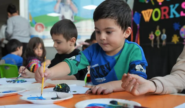 Keçiörenli çocuklar Workshop ile doyasıya eğlendi