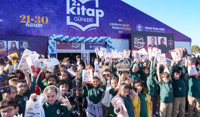 Kitap şölenine çocuklardan yoğun ilgi