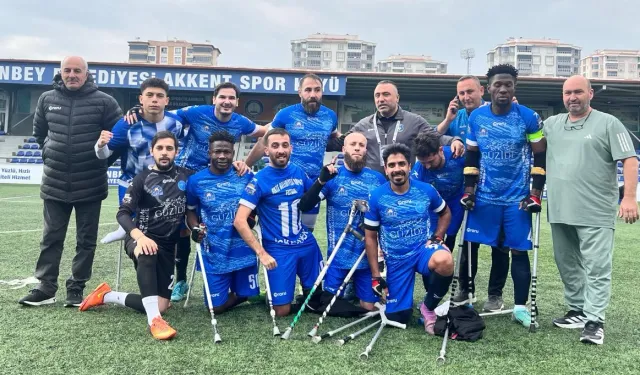 Kocaeli'de Ampute Futbol Takımı lige fırtına gibi başladı