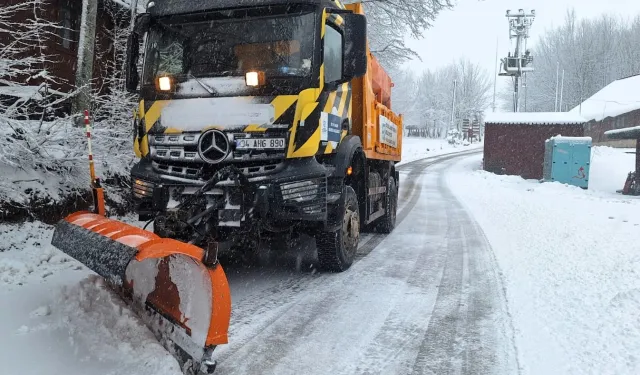 Kocaeli Büyükşehir karla mücadeleye hazır kıta