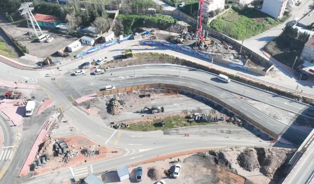 Kocaeli'de Kaşkaldere bağlantı yolu trafiğe açıldı