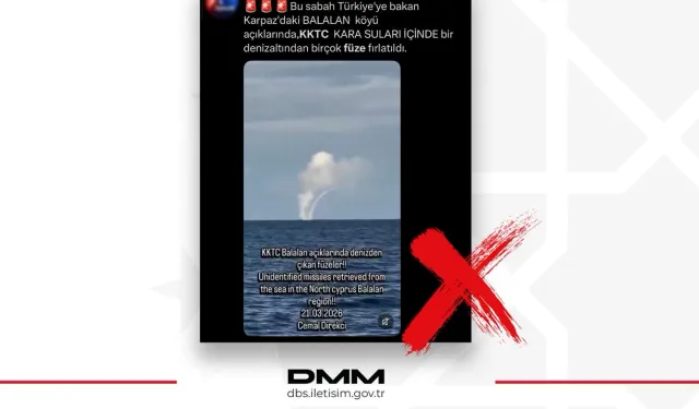 KKTC açıklarında füze' iddiasına yalanlama!