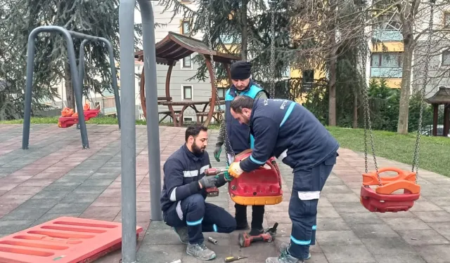Kocaeli'de parklar Büyükşehir'le güvenli ve sağlam