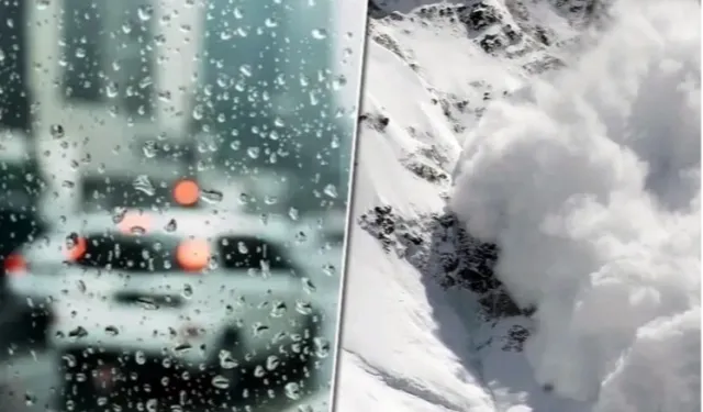 Meteoroloji'den yağış ve çığ uyarısı