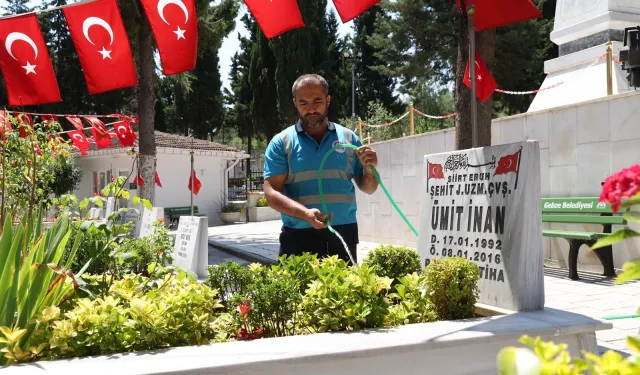 Gebze'de mezarlık ve şehitliklere kapsamlı bakım