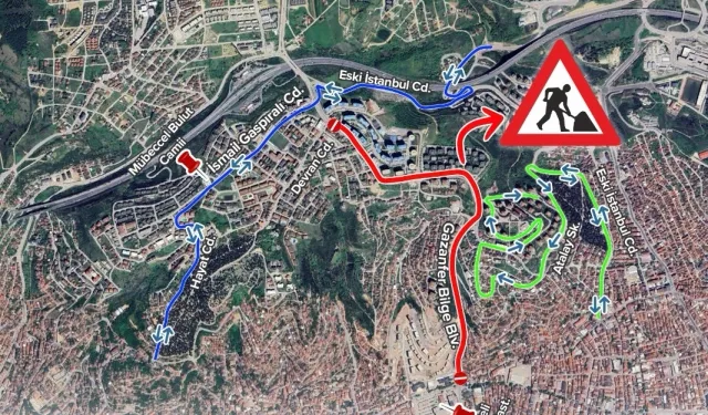 Kocaeli'de Gazanfer Bilge Bulvarı trafiğe kapatılacak