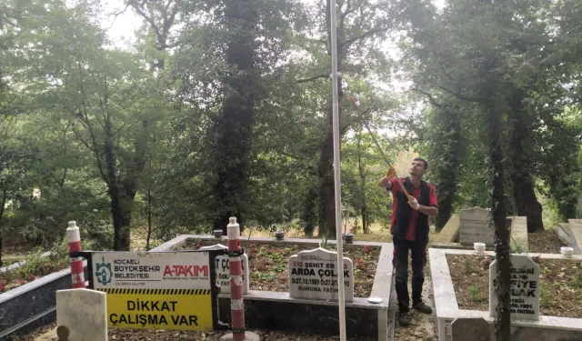 Kocaeli'de Hakkaniye Şehitliği'ne Büyükşehir'den anlamlı dokunuş