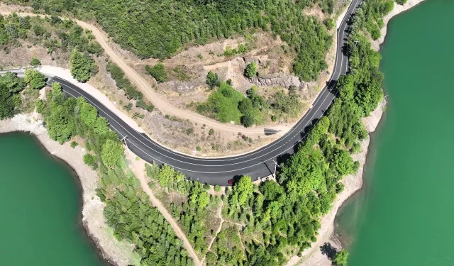 Yuvacık Barajı yolu yenilendi