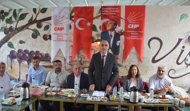 CHP Darıca İlçe Başkanı Kotan’dan ilk basın toplantısı