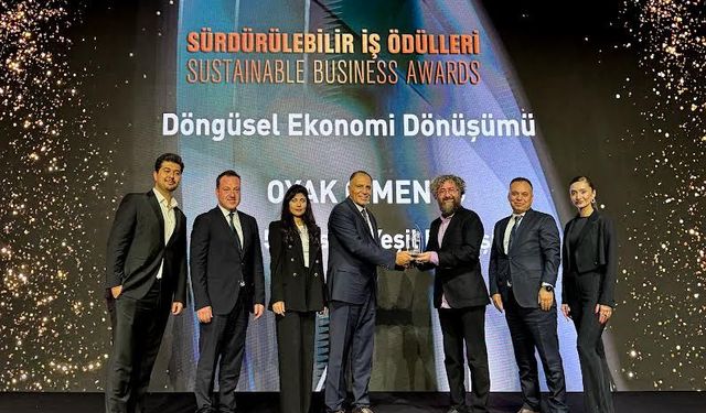 OYAK Çimento’ya “Döngüsel ekonomi dönüşümü” ödülü