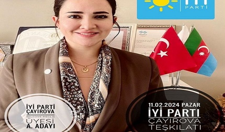 İYİ Partili Kader Aras, Belediye meclis üyeliği için başvuru yapıyor