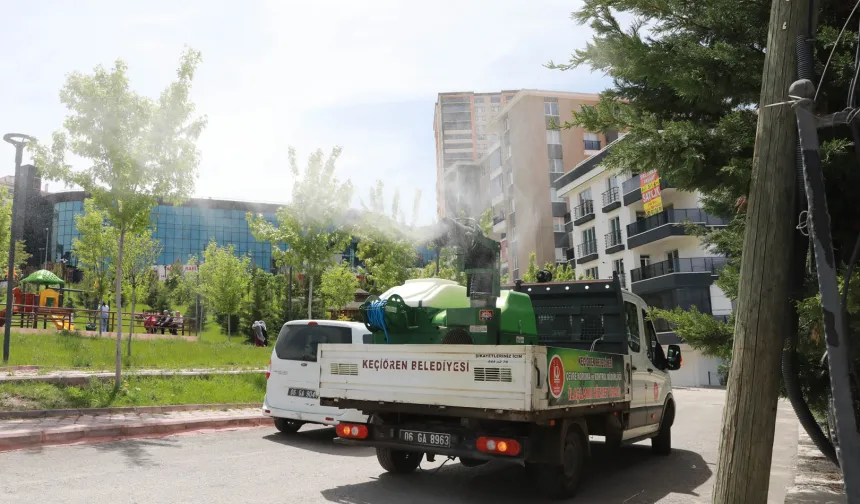 Keçiören'de ilaçlama çalışmaları hızlandı