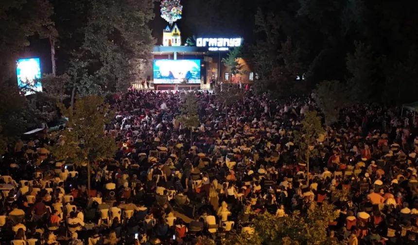 Kocaeli'de Ormanya gece sinemasına rekor katılım