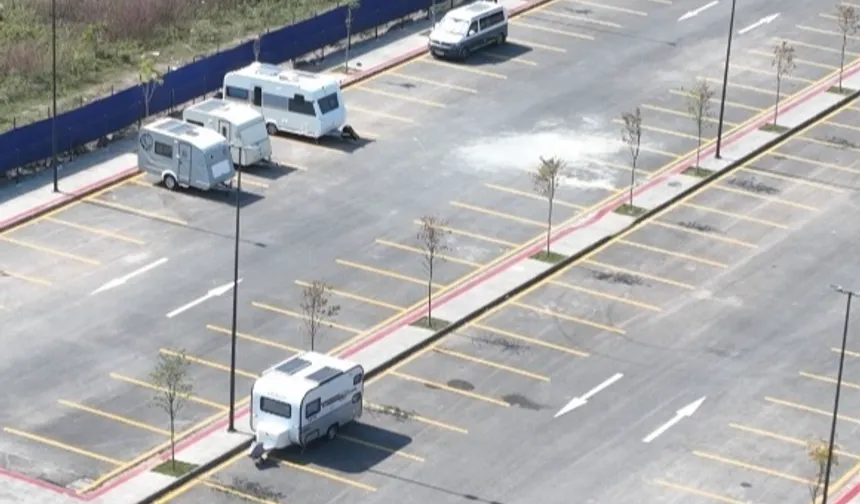 Kartepe’de karavan tutkunlarına güvenli park alanı